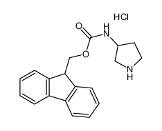 3-Fmoc-氨基-吡咯烷盐酸盐(1:x)