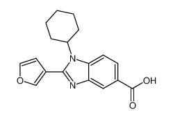 1-环己基-2-(3-呋喃)-1H-苯并咪唑-5-羧酸