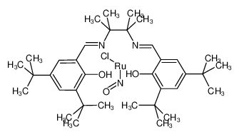 氯代亚硝酰[N，N'-双(3，5-二叔丁基亚水杨基)-1，1，2，2-四甲基乙二胺酸]钌(ＩＶ)