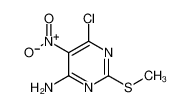 6-氯-2-(甲巯基)-5-硝基嘧啶-4-胺