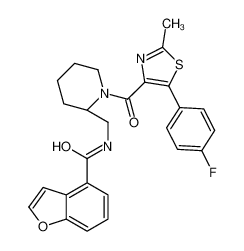 (S)-N-((1-(5-(4-氟苯基)-2-甲基噻唑-4-羰基)哌啶-2-基)甲基)苯并呋喃-4-甲酰胺