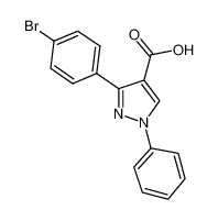 3-(4-溴苯基)-1-苯基-1h-吡唑-4-羧酸