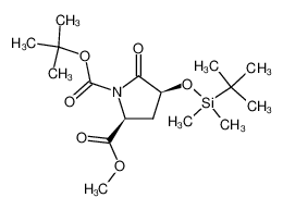 1-(叔丁基)-2-甲基(2S，4S)-4-((叔丁基二甲基甲硅烷基)氧基)-5-氧代吡咯烷-1，2-二羧酸酯