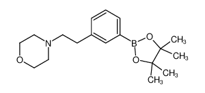 4-(3-(4,4,5,5-四甲基-1,3,2-二氧杂硼烷-2-基)苯乙基)吗啉