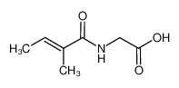 (E)-2-(2-甲基丁-2-烯酰胺基)乙酸