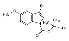 3-溴-5-甲氧基吲哚-1-羧酸叔丁酯