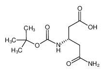 (S)-5-氨基-3-((叔丁氧基羰基)氨基)-5-氧代戊酸
