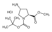 (2S,4R)-1-叔丁基 2-甲基 4-氨基吡咯烷-1,2-二羧酸酯盐酸盐