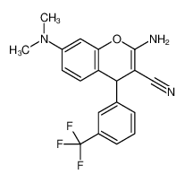 2-氨基-3-氰基-7-二甲基氨基-4-(3-三氟甲基苯基)-4H 苯并吡喃