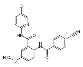 N-(5-氯吡啶-2-基)-2-(4-氰基苯甲酰胺)-5-甲氧基苯甲酰胺