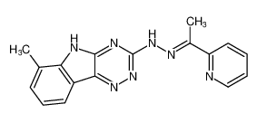 6-甲基-3-(2-(1-(吡啶-2-基)亚乙基)肼基)-5H-[1,2,4]三嗪环并[5,6-b]吲哚