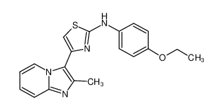 N-(4-乙氧基苯基)-4-(2-甲基咪唑并[1,2-a]吡啶-3-基)噻唑-2-胺