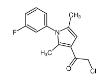 2-氯-1-[1-(3-氟苯基)-2，5-二甲基-1H-吡咯-3-基]乙酮