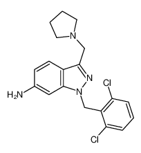 1-(2,6-二氯苄基)-3-(吡咯烷-1-基甲基)-1H-吲唑-6-胺