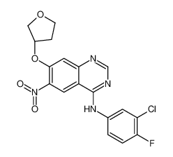 (S)-N-(3-氯-4-氟苯基)-6-硝基-7-((四氢呋喃-3-基)氧基)喹唑啉-4-胺