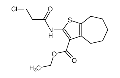 2-(3-氯丙酰胺基)-5,6,7,8-四氢-4H-环庚并[b]噻吩-3-羧酸乙酯