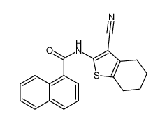 N-(3-氰基-4,5,6,7-四氢苯并[b]噻吩-2-基)-1-萘酰胺