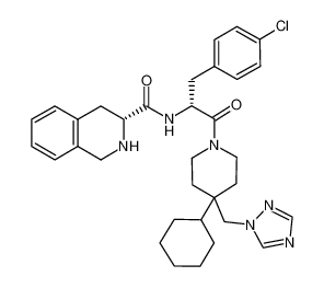 (R)-N-((R)-1-(4-((1H-1,2,4-三唑-1-基)甲基)-4-环己基哌啶-1-基)-3-(4-氯苯基 )-1-氧代丙-2-基)-1,2,3,4-四氢异喹啉-3-甲酰胺
