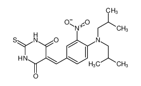 5-(4-(二异丁基氨基)-3-硝基亚苄基)-2-硫代二氢嘧啶-4,6(1H,5H)-二酮