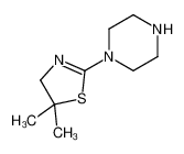 5，5-二甲基-2-(哌嗪-1-基)-4，5-二氢噻唑