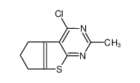 4-氯-2-甲基-6,7-二氢-5H-环戊二烯并[4,5]噻吩并[2,3-d]嘧啶