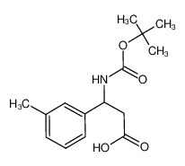 3-((叔丁氧羰基)氨基)-3-(间甲苯基)丙酸