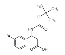 3-(3-溴苯基)-3-((叔丁氧羰基)氨基)丙酸