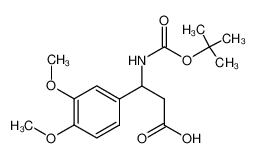 3-((叔丁氧羰基)氨基)-3-(3,4-二甲氧基苯基)丙酸