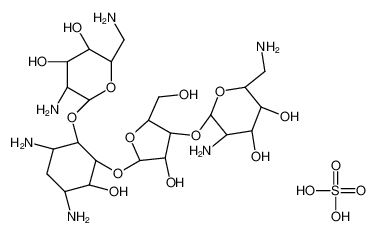 (2S,3S,4R,5R,6R)-5-氨基-2-(氨基甲基)-6-(((2R,3S,4R,5S)-5-(((1R,2R,3S,5R,6S)-3,5-二氨基-2-(((2R,3R,4R,5S,6R)-3-氨基-6-(氨基甲基)-4,5-二羟基四氢-2H-吡喃-2-基)氧基)-6-羟基环己基)氧基)-4-羟基-2-(羟甲基)四氢呋喃-3-基)氧基)四氢-2H-吡喃-3,4-二醇x硫酸盐