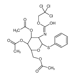 苯基3,4,6-三-O-乙酰基-2-脱氧-1-硫代-2-(2,2,2-三氯乙氧基甲酰氨基)-&beta;-D-吡喃半乳糖苷