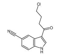 3-(4-氯-1-氧代丁基)-1H-吲哚-5-甲腈(维拉唑酮中间体)