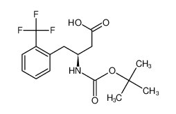 Boc-(S)-3-氨基-4-(2-三氟甲基苯基)-丁酸
