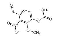 4-甲酰基-2-甲氧基-3-硝基乙酸苯酯