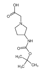 2-(3-((叔丁氧羰基)氨基)吡咯烷-1-基)乙酸