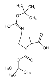 (2S,4S)-1-(叔丁氧基羰基)-4-((叔丁氧基羰基)氨基)吡咯烷-2-羧酸