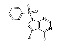 7-苯磺酰基-5-溴-4-氯-7H-吡咯并[2，3-d]嘧啶
