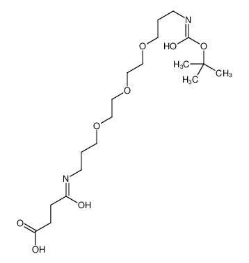 N-Boc-N′-琥珀酰-4，7，10-三氧杂-1，13-十三烷二胺