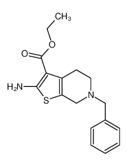 2-氨基-6-苄基-4，5，6，7-四氢噻吩并[2，3-c]吡啶-3-甲酸乙酯