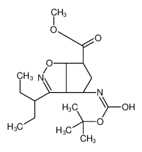 (3aR,4R,6S,6aS)-4-[叔丁氧羰基氨基]-3-(1-乙基丙基)-3a,5,6,6a-四氢-4H-环戊并[d]异恶唑-6-羧酸甲酯