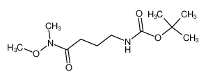 4-(甲氧基(甲基)氨基)-4-氧代丁基氨基甲酸叔丁酯