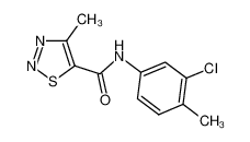 N-(3-氯-4-甲基苯基)-4-甲基-1,2,3-噻二唑-5-甲酰胺