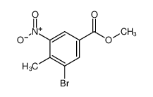 3-溴-4-甲基-5-硝基苯甲酸甲酯