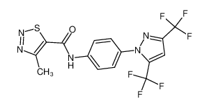N-(4-(3,5-二(三氟甲基)-1H-吡唑-1-基)苯基)-4-甲基-1,2,3-噻二唑-5-甲酰胺