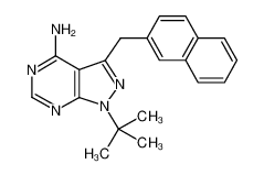 1-(叔丁基)-3-(萘-1-基甲基)-1H-吡唑并[3,4-d]嘧啶-4-胺