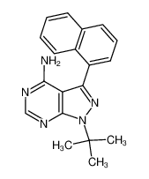 1-(叔丁基)-3-(萘-1-基)-1H-吡唑[3,4-d]嘧啶-4-胺
