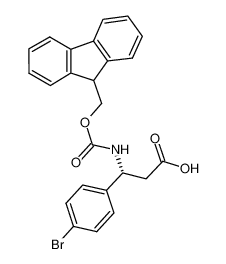 (R)-3-((((9H-芴-9-基)甲氧基)羰基)氨基)-3-(4-溴苯基)丙酸