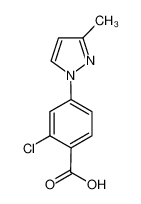 2-氯-4-(3-甲基-1H-吡唑-1-基)苯甲酸