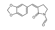 3-(苯并[d][1,3]二氧杂环戊烯-5-基亚甲基)-2-氧代吡咯烷-1-甲醛