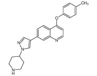 7-(1-(哌啶-4-基)-1H-吡唑-4-基)-4-(对-甲苯基氧基)喹啉