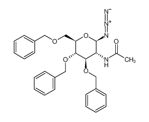 2-乙酰氨基-3,4,6-三-O-苄基-2-脱氧-&beta;-D-吡喃葡萄糖酰基叠氮化物